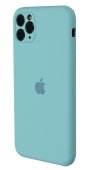 Silicone Case for iPhone 12 Pro Ice Sea Blue  (With Camera Lens Protection)
