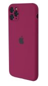 Silicone Case for iPhone 11 Pro Max Violet (With Camera Lens Protection)