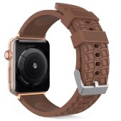 AhaStyle Premium Tire Texture Silicone Bands for Apple Watch 38/40/41 mm Brown