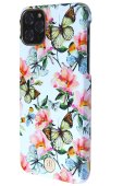 Kingxbar Flower Case with Swarovski Crystals for iPhone 11 Pro Max Peach Flower