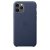 Apple Leather Case 1:1 for iPhone 11 Pro Max Midnight Blue