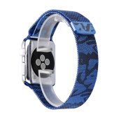 Milanese Loop for Apple Watch 38/40/41 mm Comouflage Blue