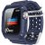 AhaStyle Matte TPU Band with Rugged Bumper Case for Apple Watch 42/44/45/46/49 mm Midnight Blue