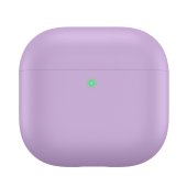 AhaStyle Ultra-Thin Colorful Silicone Case for Airpods 4 Lavender Purple