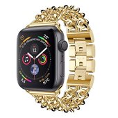 Stainless Steel Cowboy Chain Bracelet for Apple Watch 42/44/45/46 mm Gold