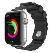 AhaStyle Premium Rugged Silicone Band for Apple Watch 42/44/45 mm Black