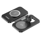 Choetech 3 in 1 Foldable Travel Charger Pad Black