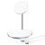 Choetech Magnetic 2 in 1 Magnetic Wireless Charging Stand White