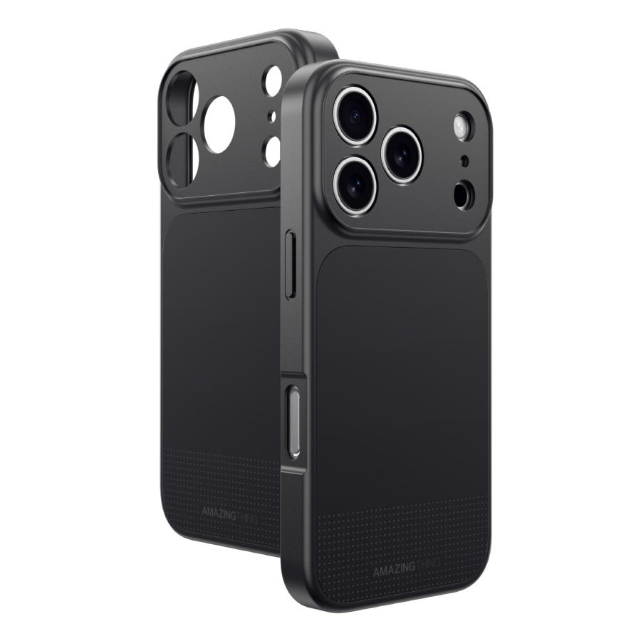 AmazingThing Minimal Minimal Full Cover Case for iPhone 17 Pro with MagSafe Black