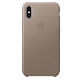 Apple Leather Case 1:1 for iPhone Xs Max Taupe