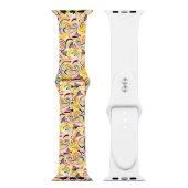 Painted Silicone Watch Band for Apple Watch 42/44/45/46/49 mm S/M 26