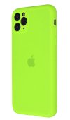 Silicone Case for iPhone 12 Light Green (With Camera Lens Protection)
