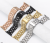 Diamond Stainless Steel Bracelet for Apple Watch 42/44/45 mm Gold (Type 1)