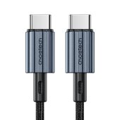Choetech PD 60W USB-C to USB-C Nylon Cable (1.2m) Black