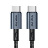 Choetech PD 60W USB-C to USB-C Nylon Cable (1.2m) Black