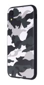 Camouflage TPU Case for iPhone Xr White