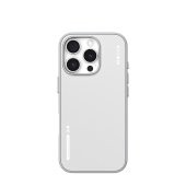 Blueo Dual Color Liquid Silicone Case for iPhone 15 Pro with MagSafe Grey/White