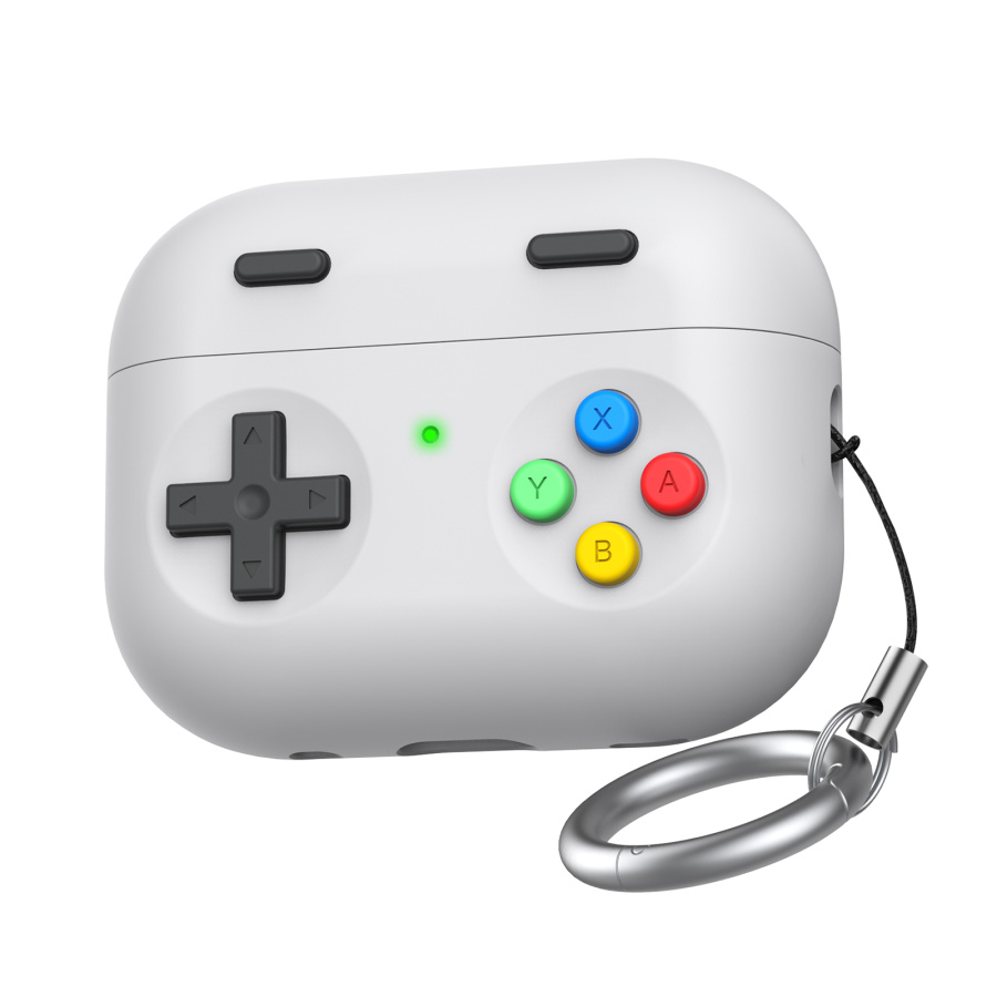 AhaStyle Game Machine Silicone Case for Airpods Pro 3 Light Grey