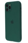 Silicone Case for iPhone 12 Pro Forest Green (With Camera Lens Protection)