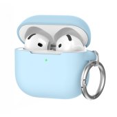 AhaStyle Colorful Silicone Case for Airpods 4 Sky Blue