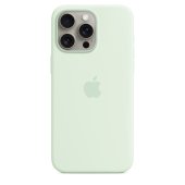 Apple Silicone Case 1:1 for iPhone 15 Pro with MagSafe Soft Mint
