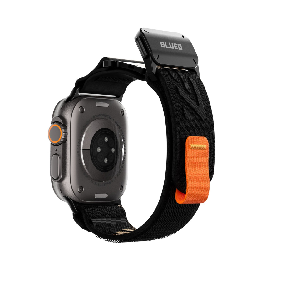 Blueo Trailweave MagLock Quick-Release Band for Apple Watch 42/44/45/46/49 mm Black
