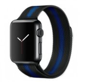 Milanese Loop for Apple Watch 38/40/41 mm Black/Blue