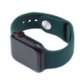 Silicone Watch Band for for Apple Watch 38/40/41/42 mm S/M Forest Green