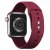 Silicone Watch Band for for Apple Watch 42/44/45 mm S/M Marsala