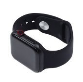 Silicone Watch Band for for Apple Watch 42/44/45/46/49 mm S/M Black