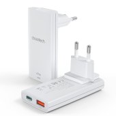 Choetech 67W GaN Ultra thin A+C Wall Charger White Choetech 67W GaN Ultra thin A+C Wall Charger White