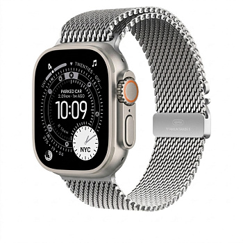 Milanese Loop for Apple Watch 42/44/45/46/49 mm Silver (new)