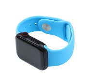 Silicone Watch Band for for Apple Watch 42/44/45/46 mm S/M Blue