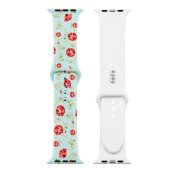 Painted Silicone Watch Band for Apple Watch 42/44/45 mm S/M 17