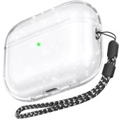 AhaStyle Transparent TPU Case for Airpods Pro 2 Glitter
