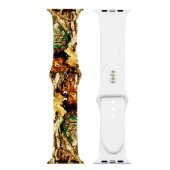 Painted Silicone Watch Band for Apple Watch 42/44/45/46/49 mm S/M 20