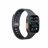 AmazingThing SilqLock Band for Apple Watch 42/44/45/46/49 mm Iron Grey/Black