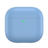 AhaStyle Ultra-Thin Colorful Silicone Case for Airpods 4 Sky Blue