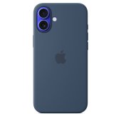 Apple Silicone Case 1:1 for iPhone 16 Plus with MagSafe Denim