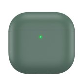 AhaStyle Ultra-Thin Colorful Silicone Case for Airpods 4 Midnight Green
