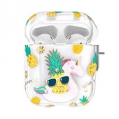 Kingxbar Orchard Series Case with Swarovski Crystals for Airpods Pineapple