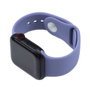 Silicone Watch Band for for Apple Watch 42/44/45/46/49 mm S/M Lavender Gray