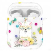 Kingxbar Adorable Series Case with Swarovski Crystals for Airpods Candy Alpaca