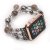 Crystal Jewelry Watch Band for Apple Watch 42/44/45/46/49 mm Silver/Black Crystal Jewelry Watch Band for Apple Watch 42/44/45/46/49 mm Silver/Black