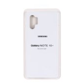 Silicone case for Samsung S10+ (Full Protection) White