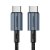 Choetech PD 60W USB-C to USB-C Nylon Cable (1.2m) Black