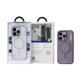Blueo Dual Color Phone Case for iPhone 14 Pro Max with MagSafe Purple