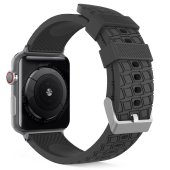 AhaStyle Premium Tire Texture Silicone Bands for Apple Watch 38/40/41/42 mm Black