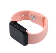 Silicone Watch Band for for Apple Watch 42/44/45/46 mm S/M Grapefruit