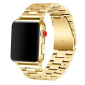 Stainless Steel Bracelet for Apple Watch 42/44/45/46 mm Gold